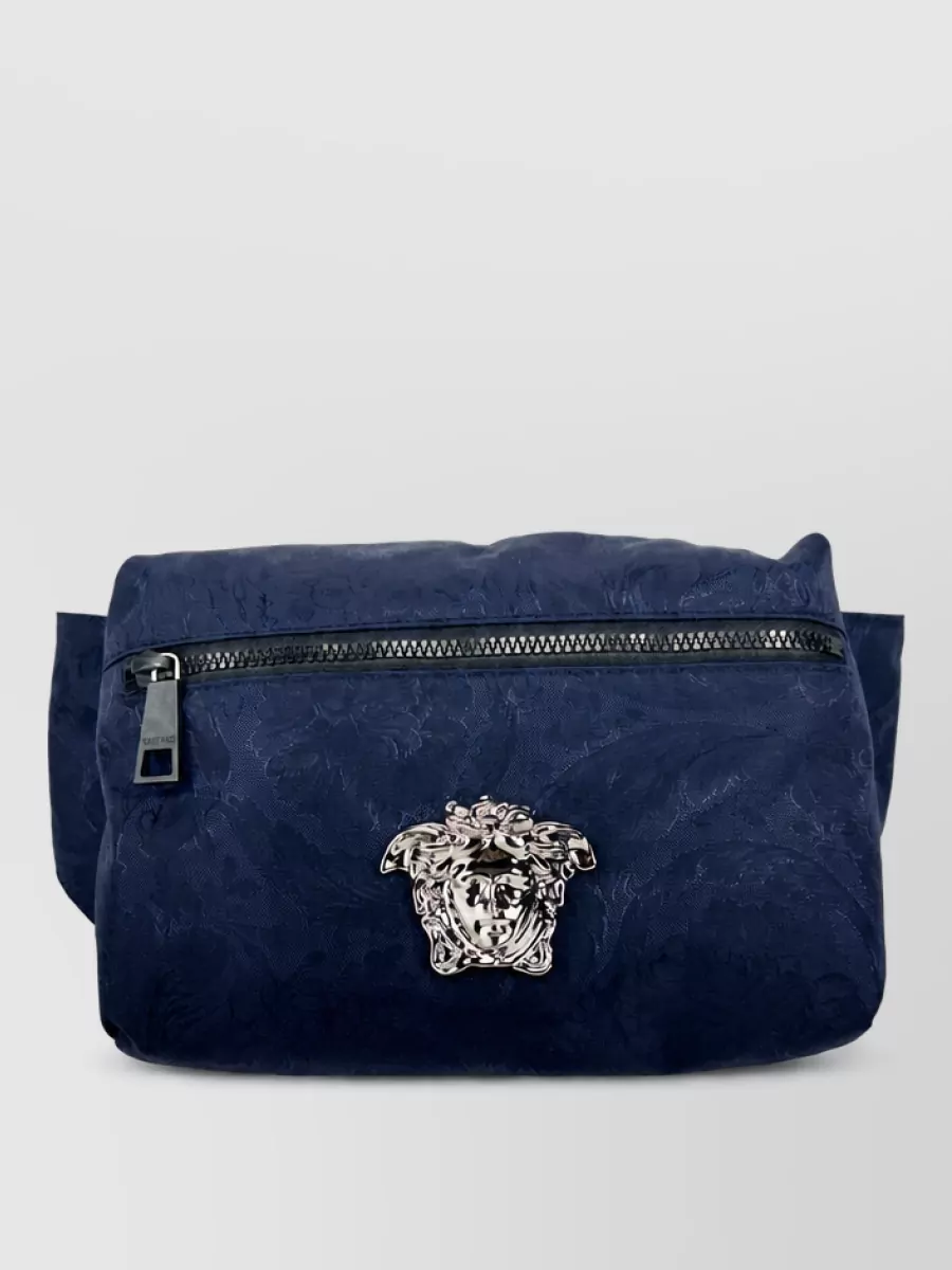 Versace la medusa nylon belt bag