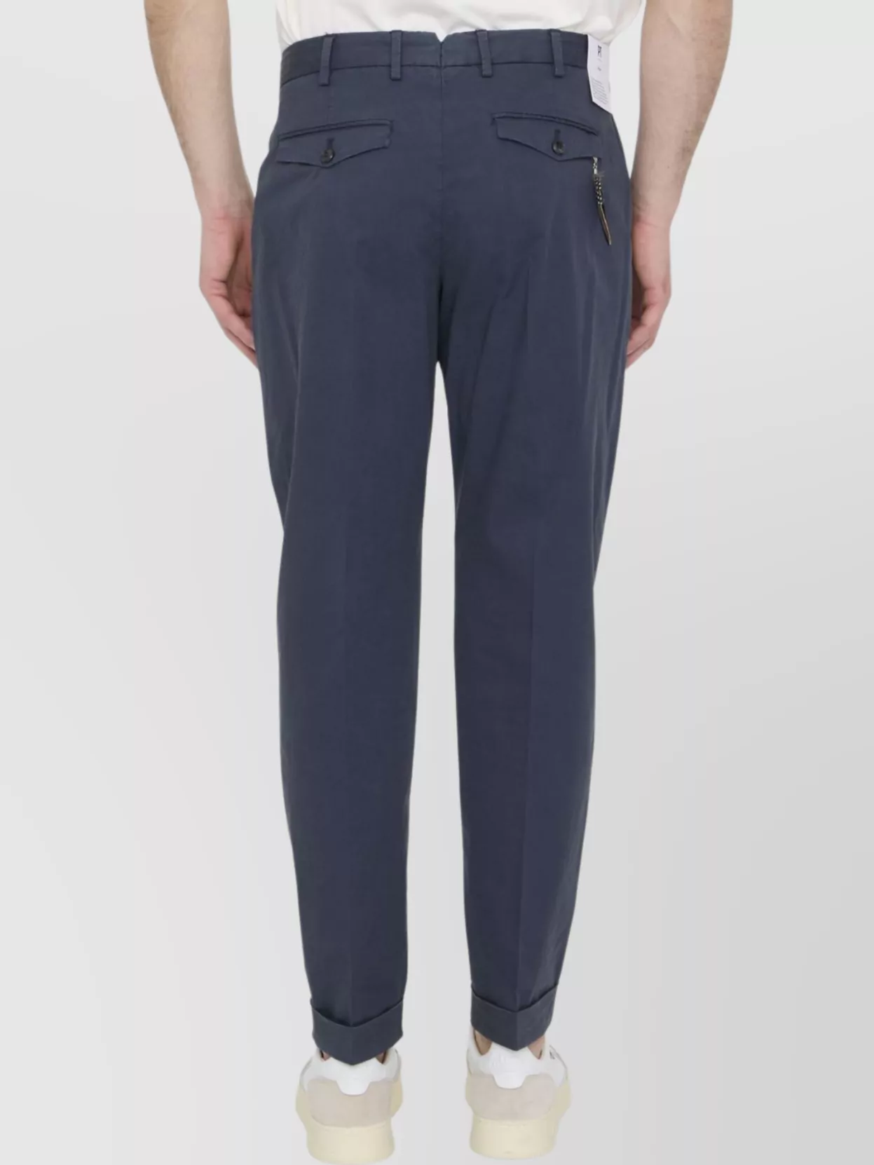 Pt Torino Cotton Gabardine Straight-Leg Trousers