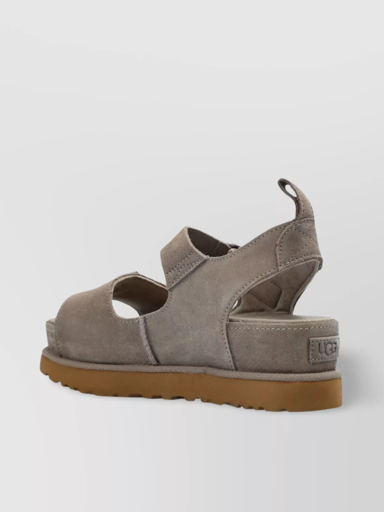 Ugg Suede Platform Sandals Ankle Strap Detail