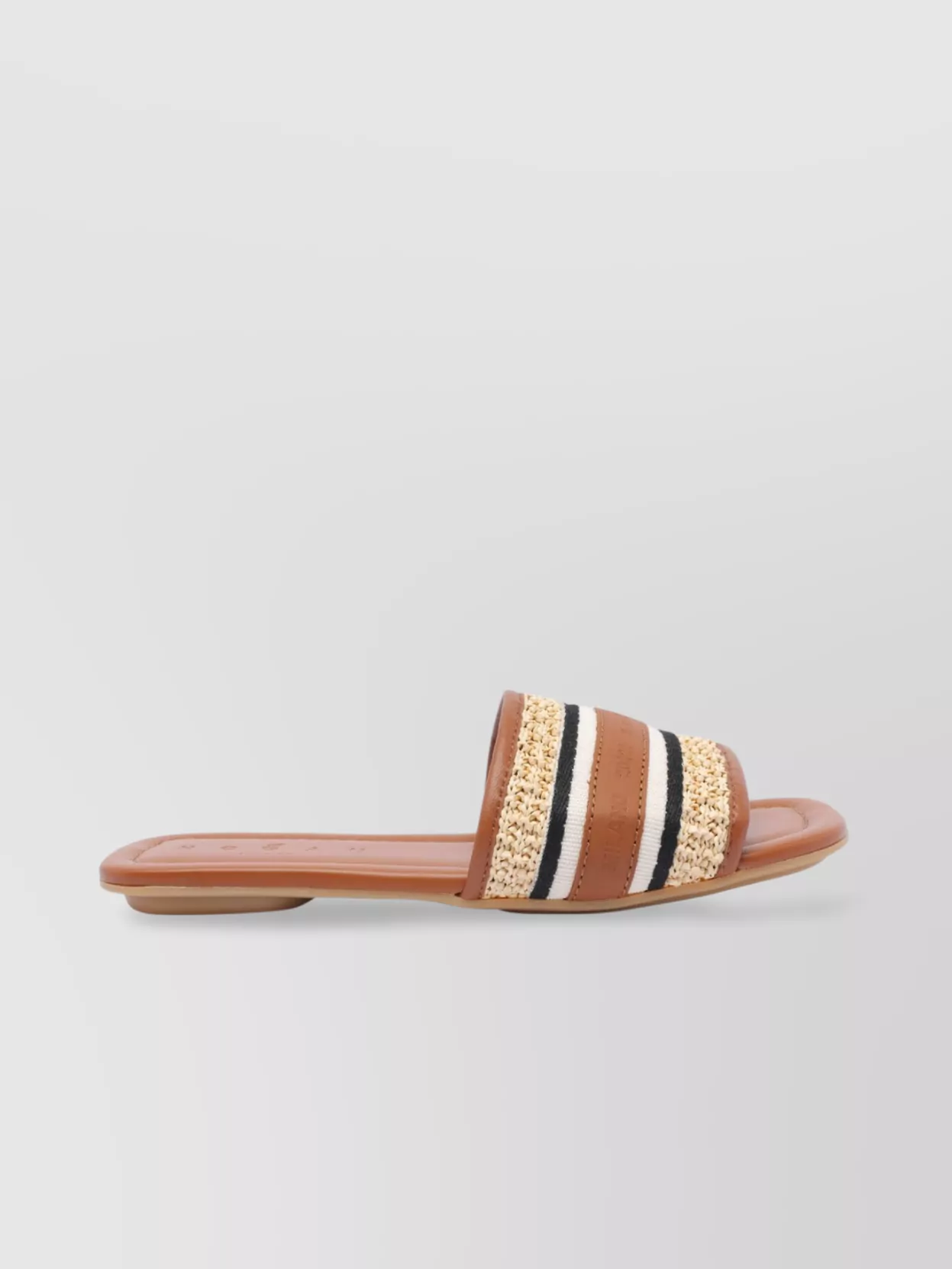 Hogan Sandals With Flat Sole And Striped Pattern