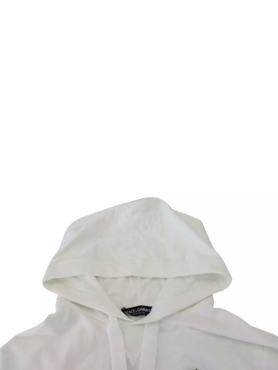 Dolce&Gabbana Cotton Hooded Logo Sweatshirt