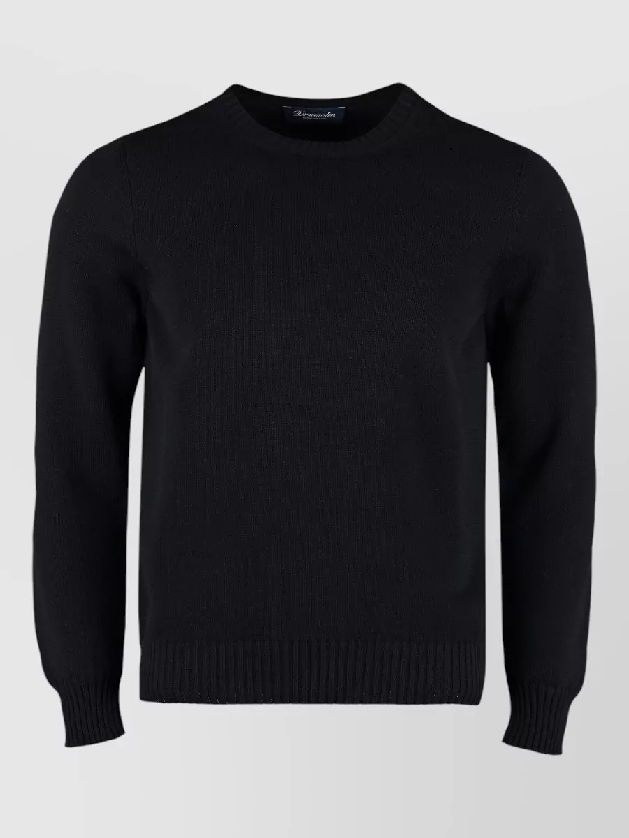 Drumohr ribbed cotton crew-neck sweater