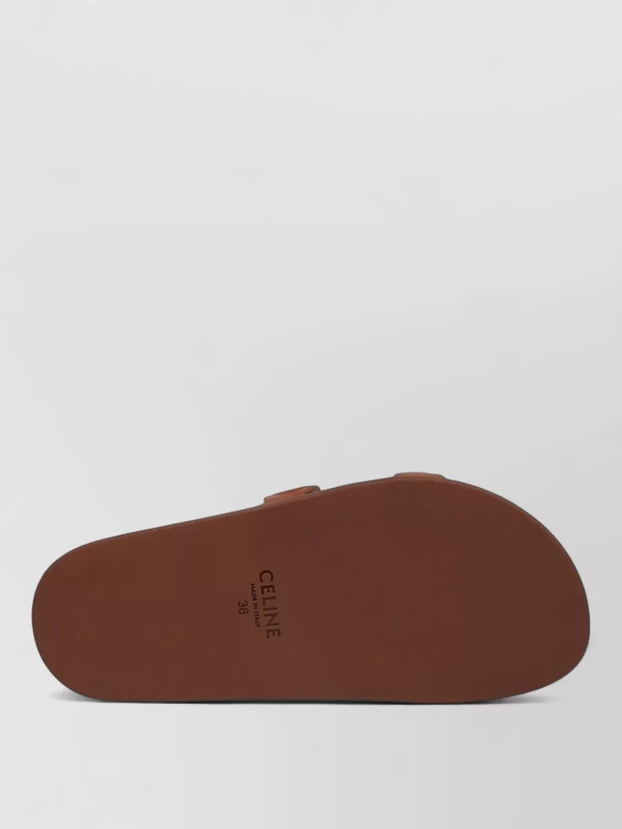 Celine Leather Logo Slides