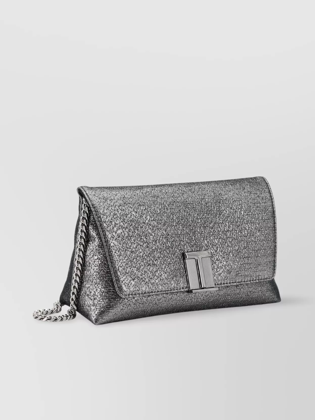 Tom Ford Metallic Clutch With Removable Chain Strap