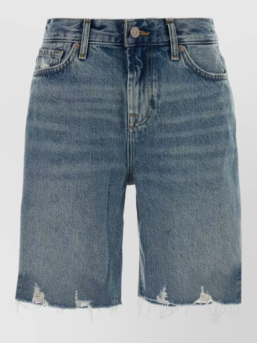 7 For All Mankind Denim knee-length bermuda shorts