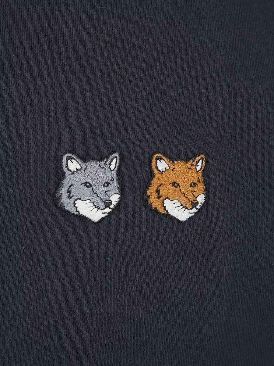 Maison Kitsuné Double Fox Head Jersey Relaxed T Shirt