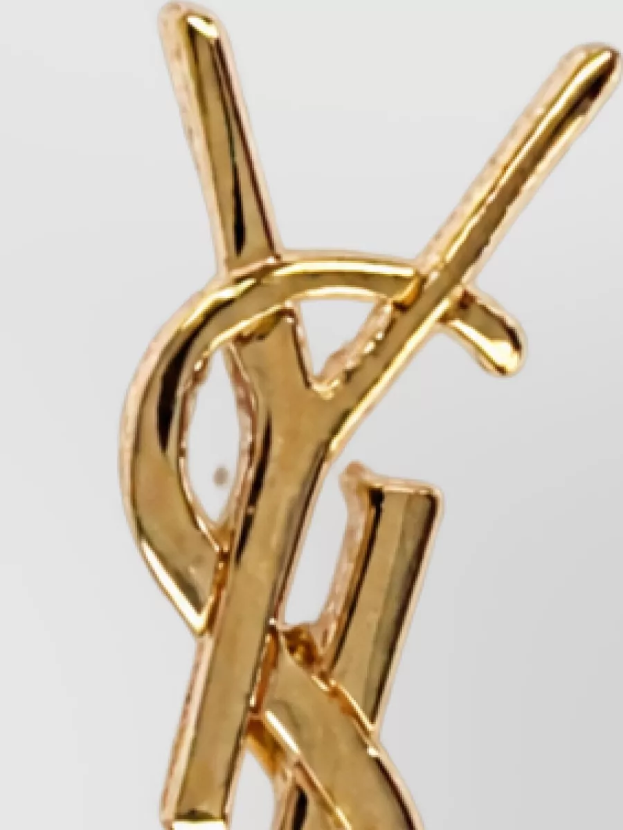 Saint Laurent brass brooch