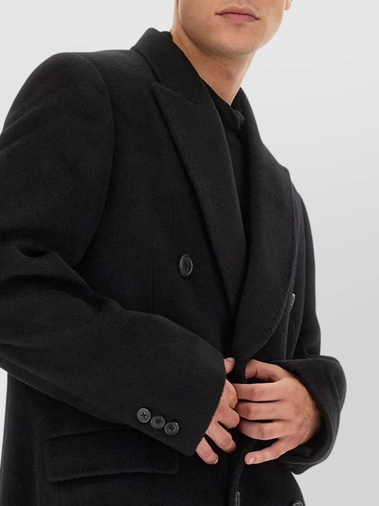 Our Legacy Oversize Double-Breasted Coat Notched Lapels