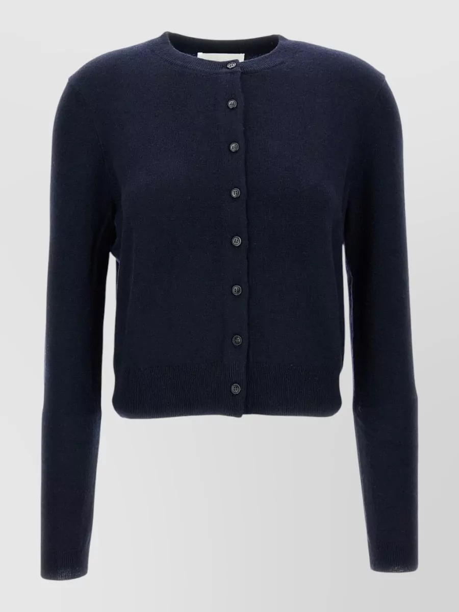 Lisa Yang Cashmere ribbed crew neck cardigan