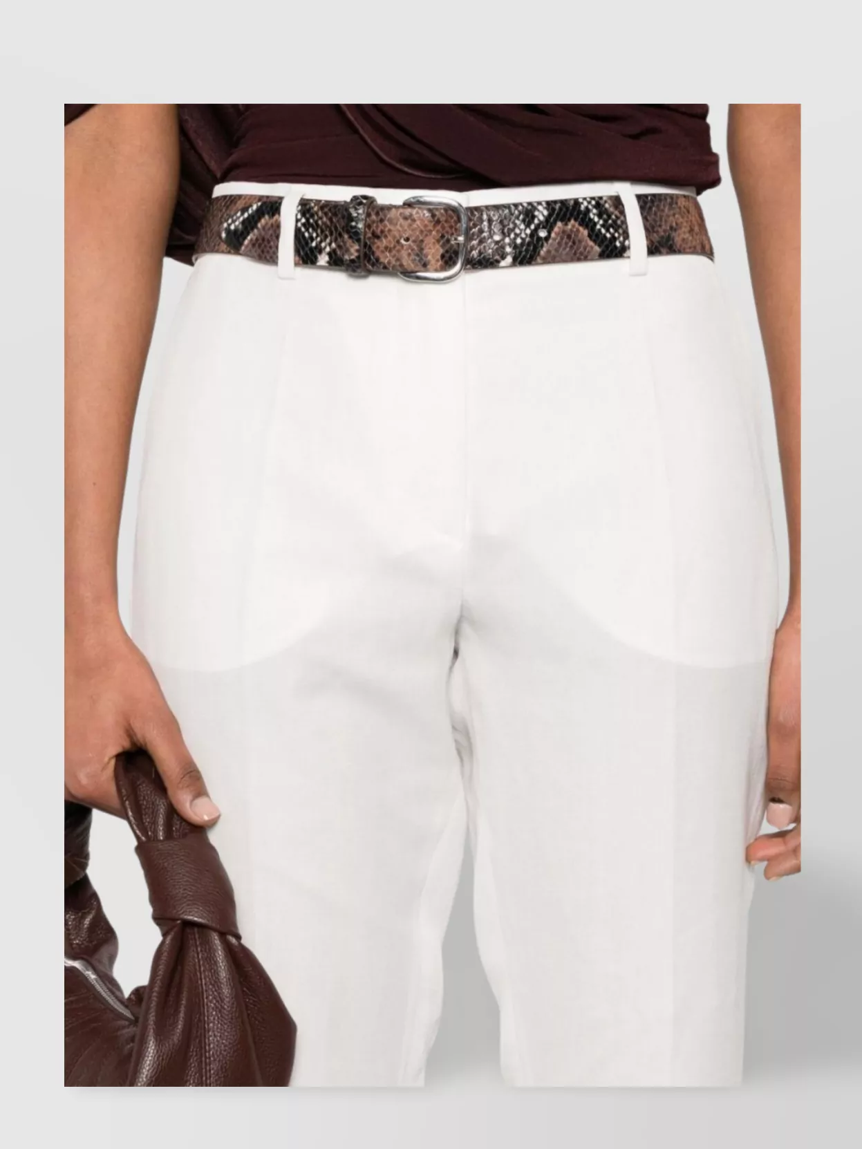 Sportmax Trousers Straight Leg Belt Loops Front Pleats