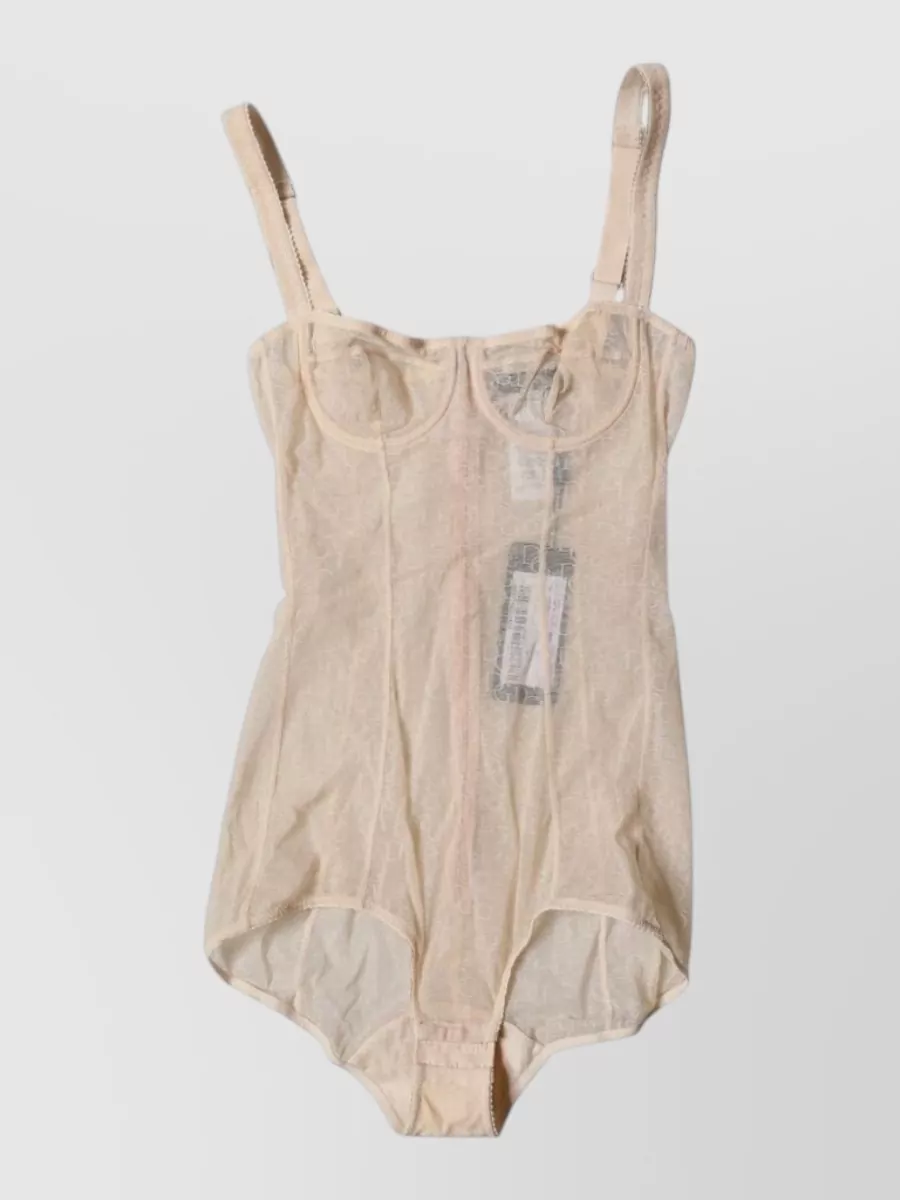 Dolce&Gabbana tulle balconette bodysuit
