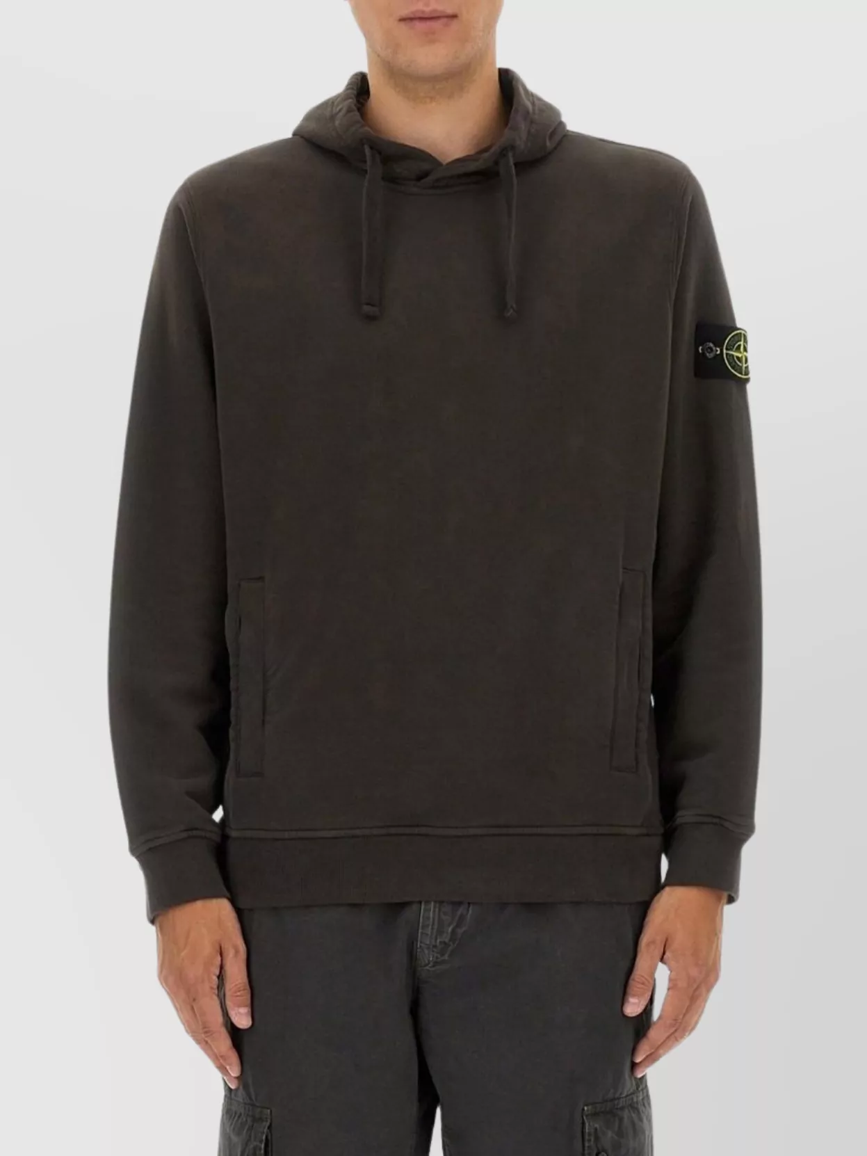 Stone Island Hooded Sweater With Front Pockets And Long Sleeves