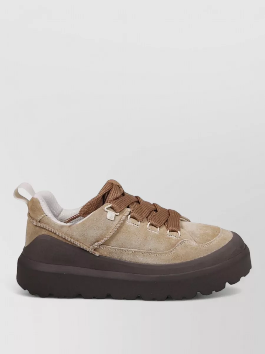 Ugg Suede Leather Low-Top Sneakers