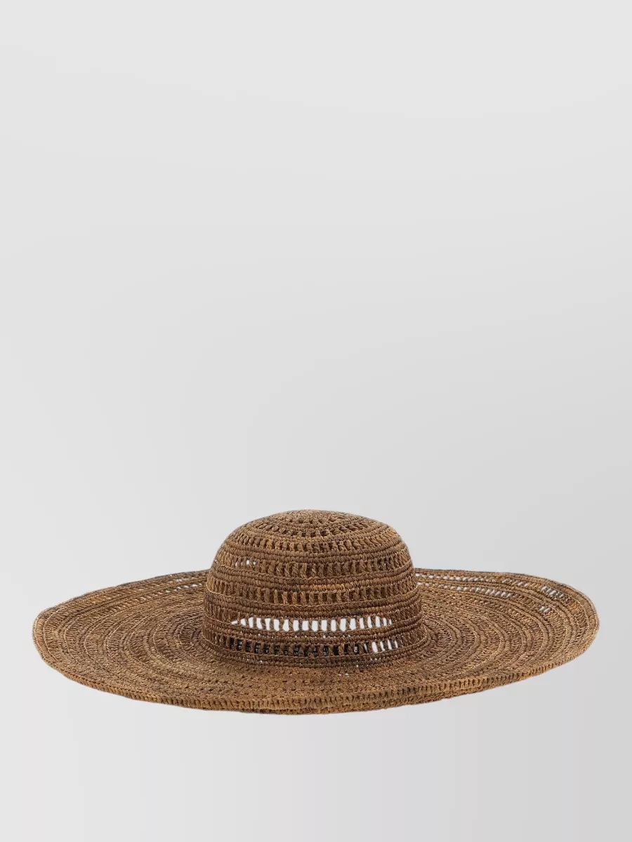 Ibeliv Raffia wide brim sun hat