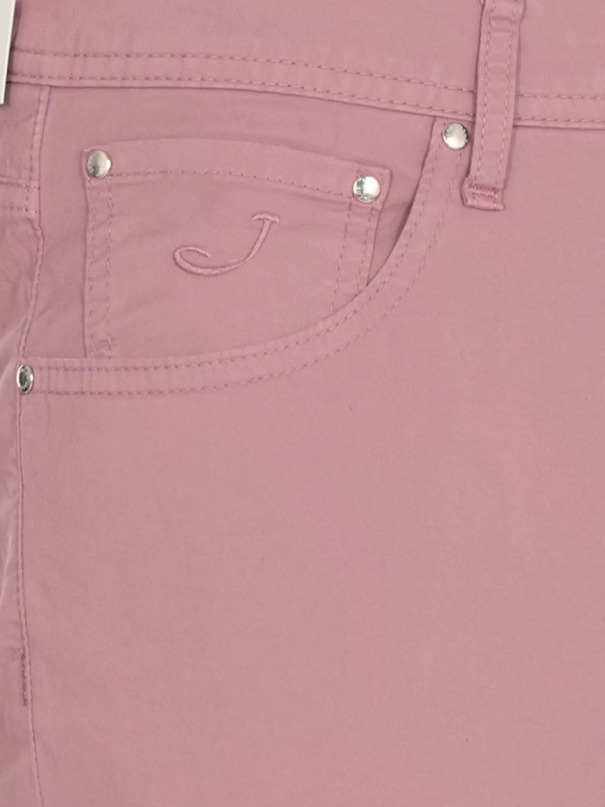 Jacob Cohen Straight Cut Cotton Pants Rivets