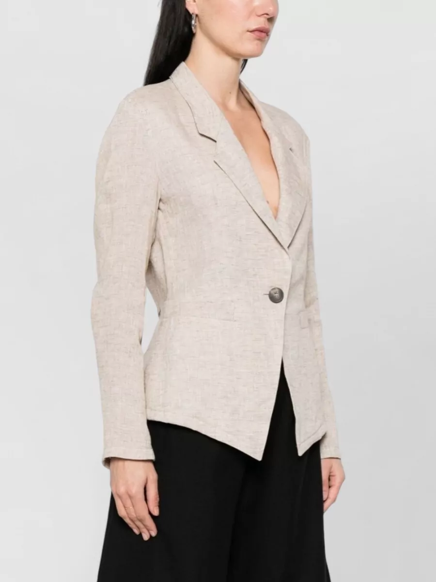 Emporio Armani Linen Single-Breasted Blazer