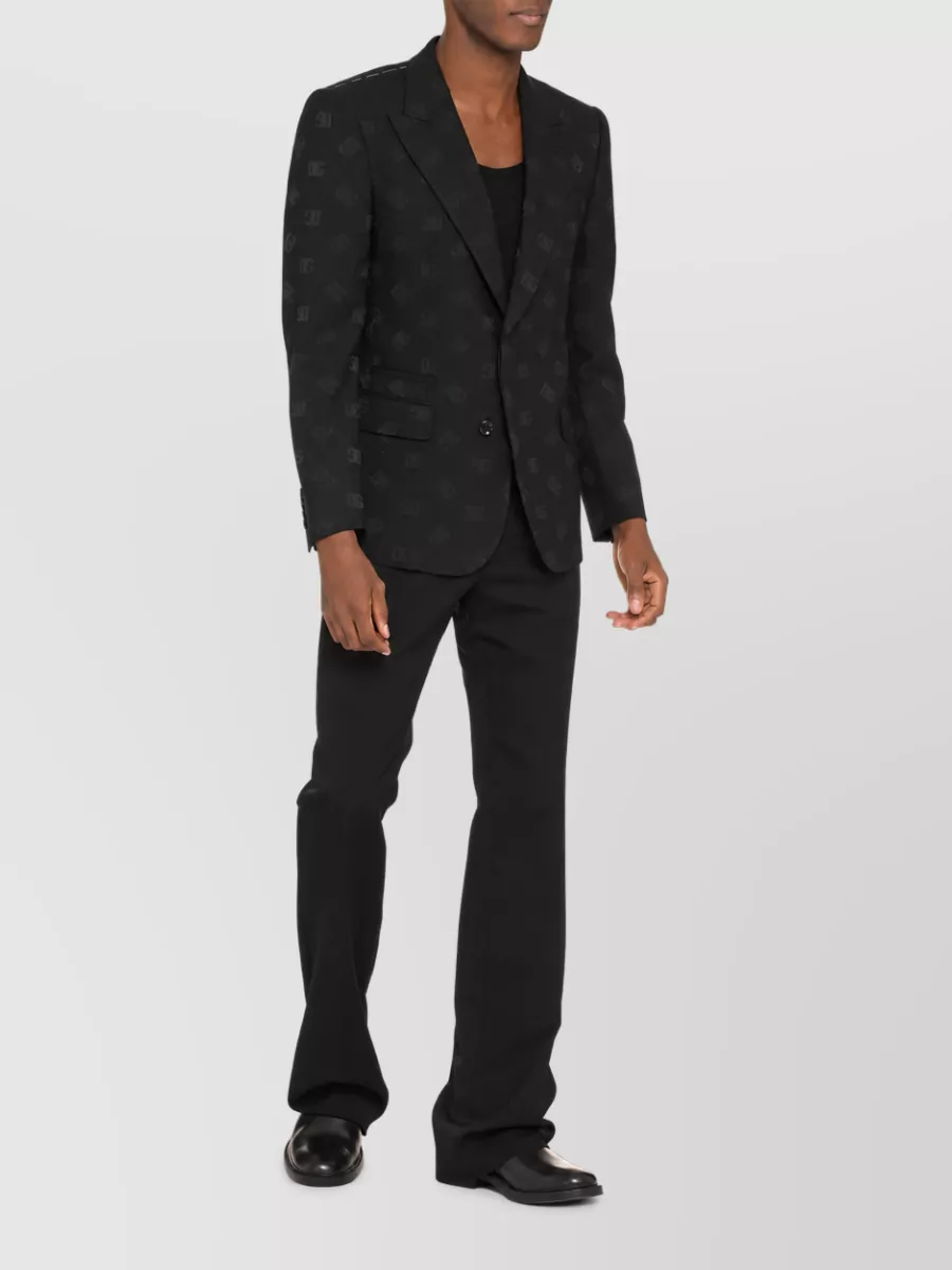 Dolce&Gabbana Virgin Wool Blend Single-Breasted Jacket