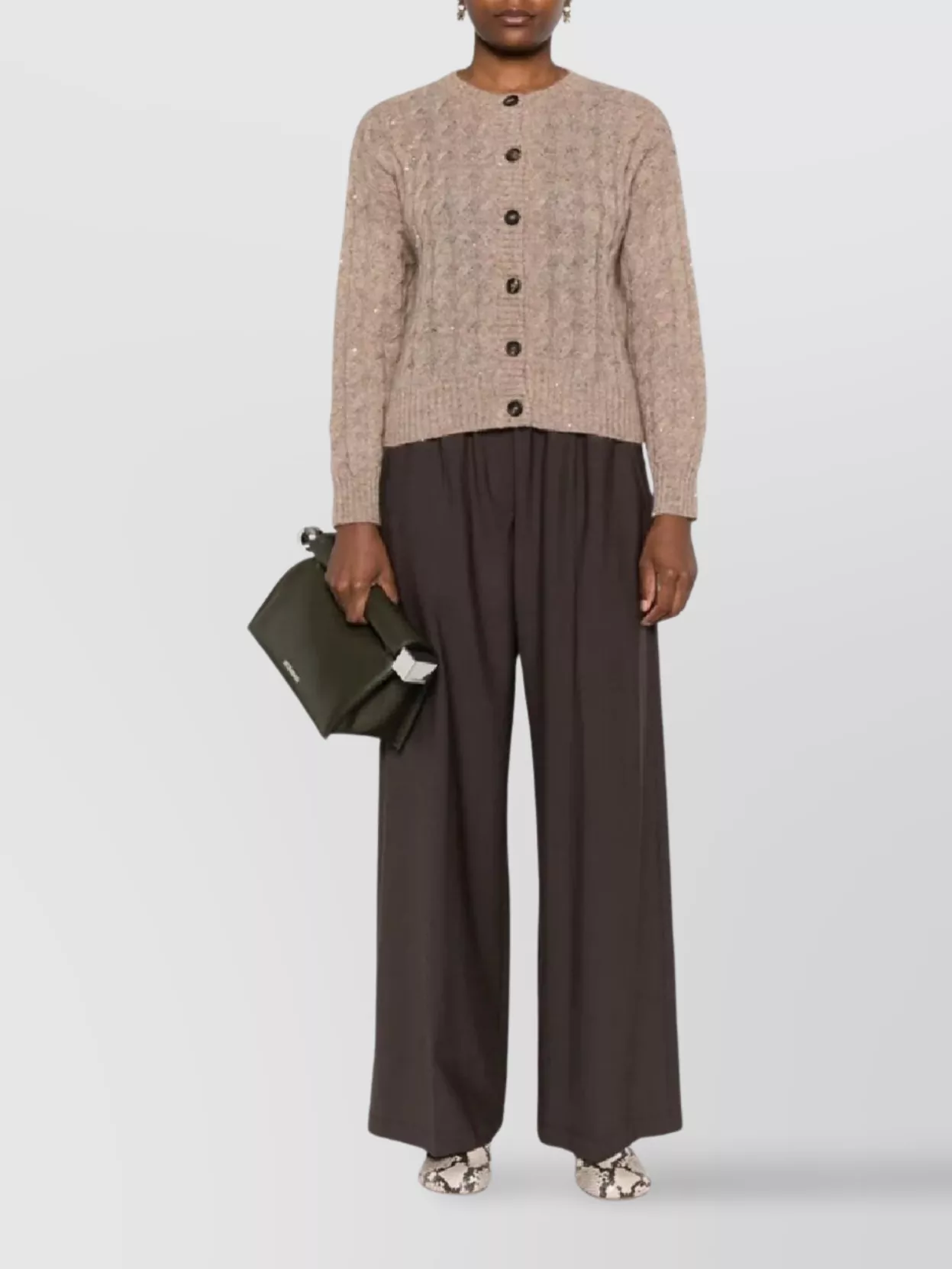 Brunello Cucinelli Wide Leg Trousers Elastic Waistband