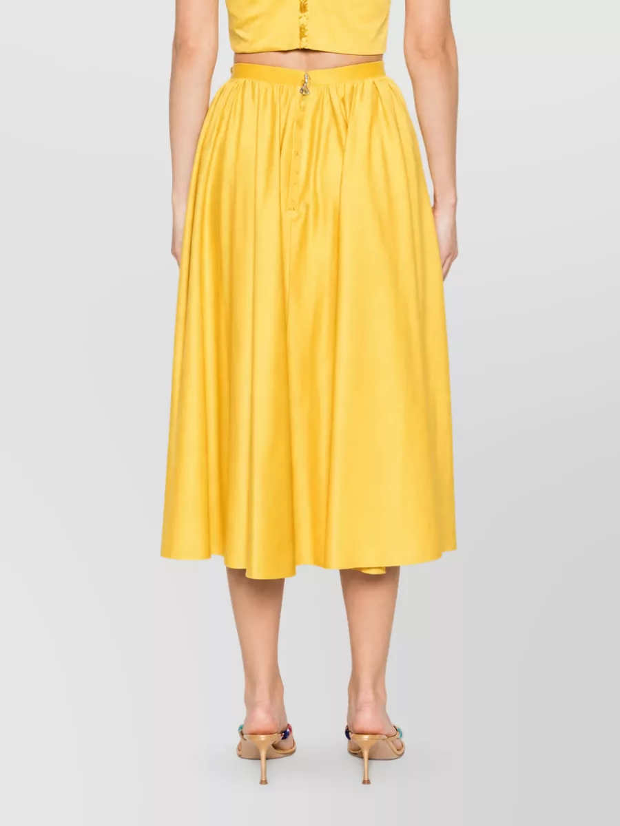 Elisabetta Franchi Cotton Full Skirt