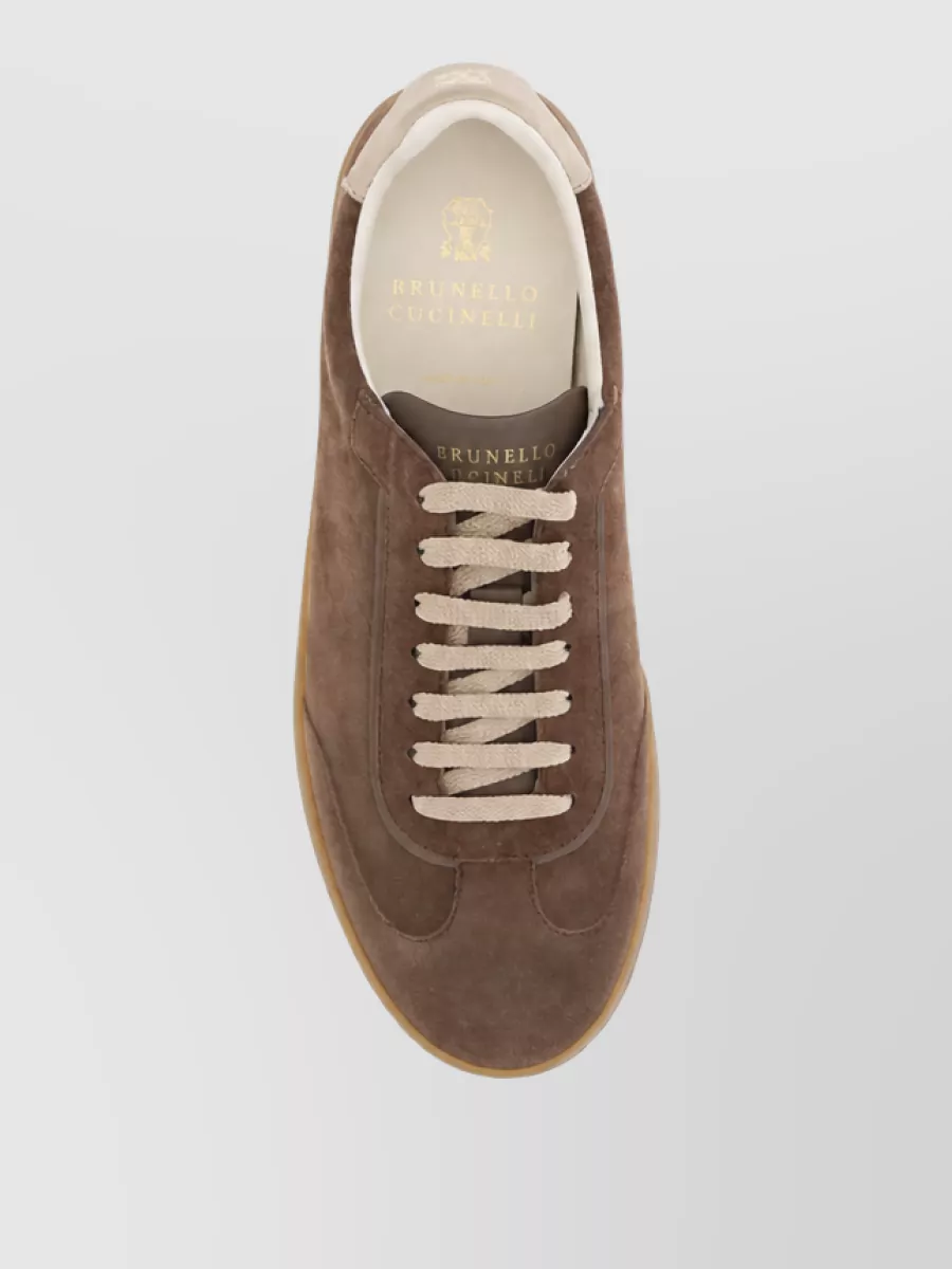 Brunello Cucinelli Suede Lace-Up Sneakers