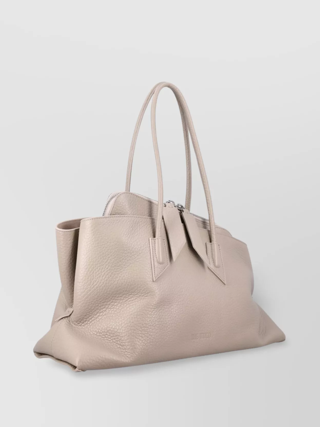 Attico Leather Top Handle Bag