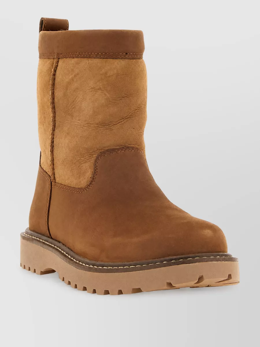 Ugg leather shearling ankle boots