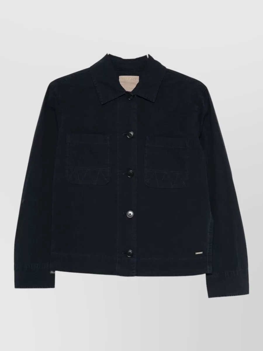 Woolrich cotton regular-fit long-sleeve jacket