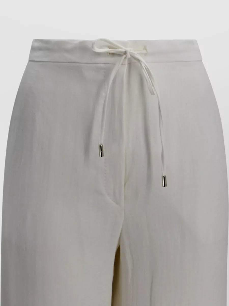 S Max Mara Linen Wide-Leg Trousers