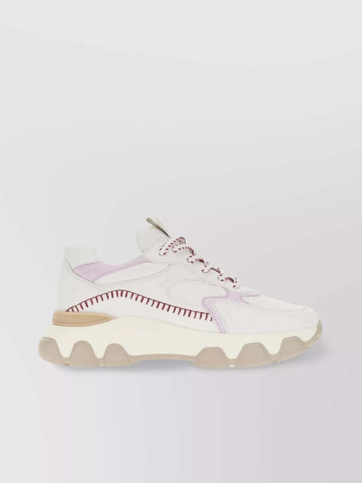 Hogan Active Leather Sneakers Contrasting Inserts