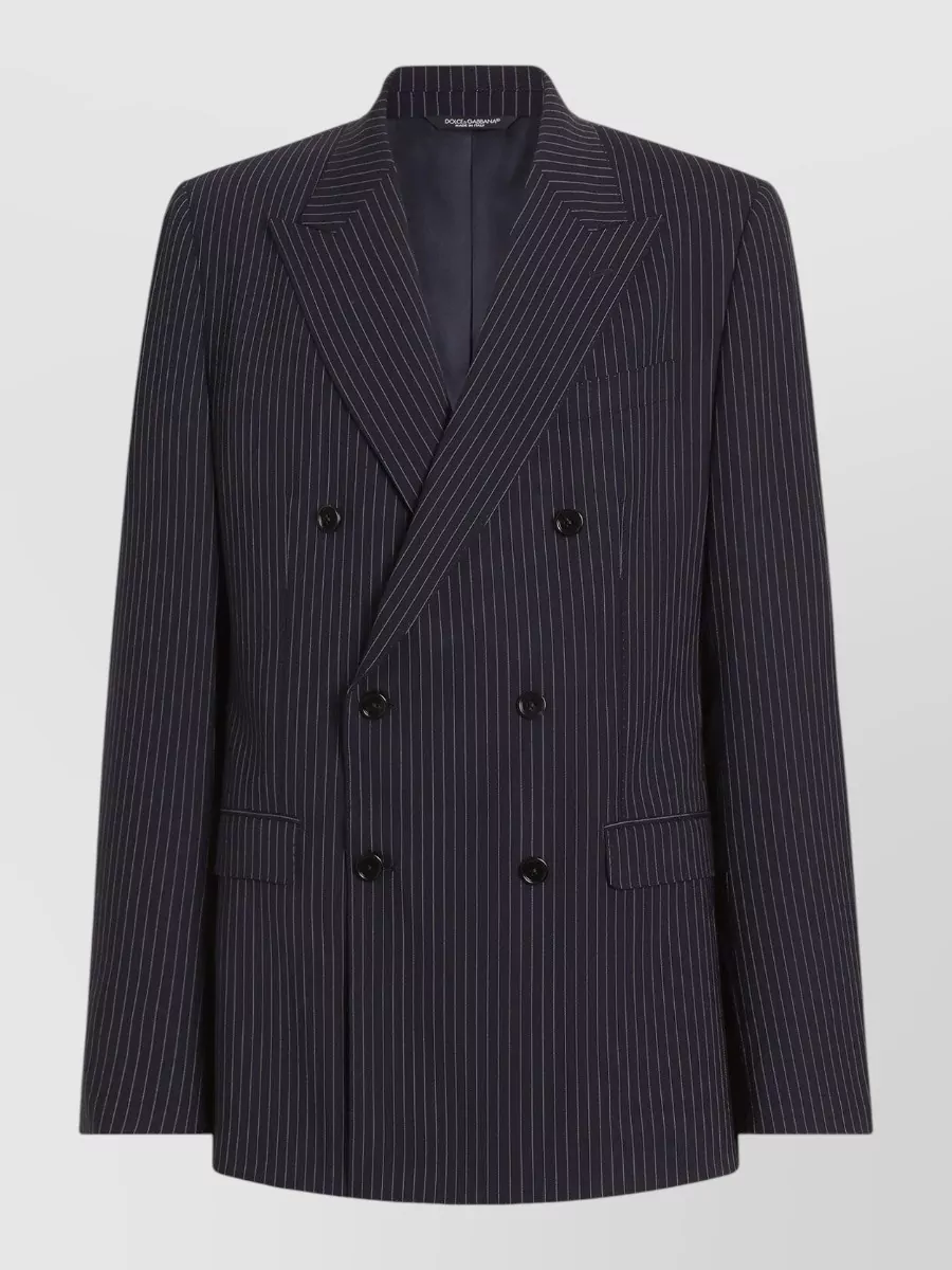 Dolce&Gabbana pinstriped double-breasted wool blazer