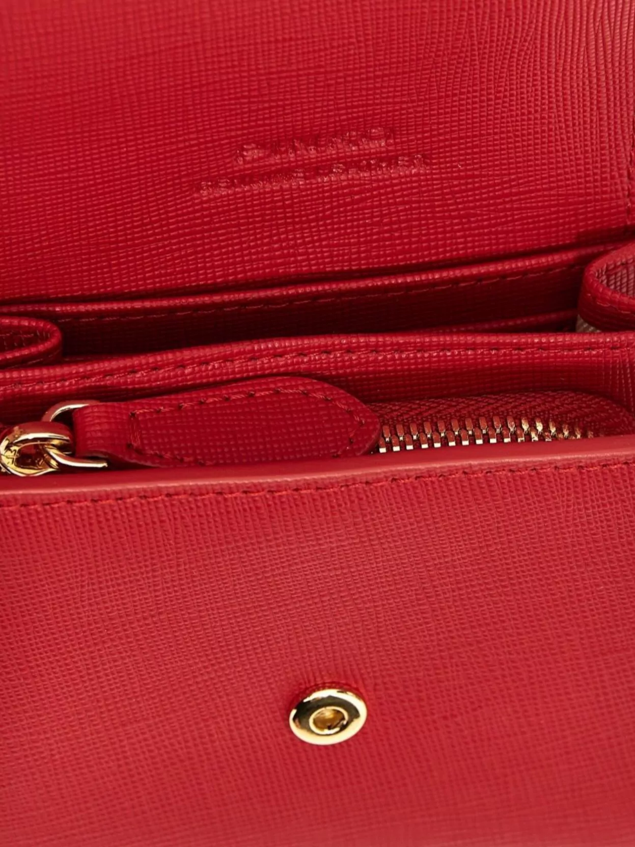 Pinko Flap Wallet Compact Textured Finish