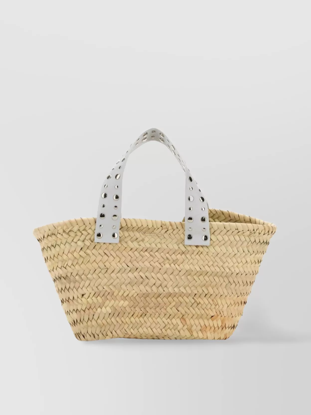 小物 gimaguas Gimaguas Woven verano bucket bag with studded handles | The