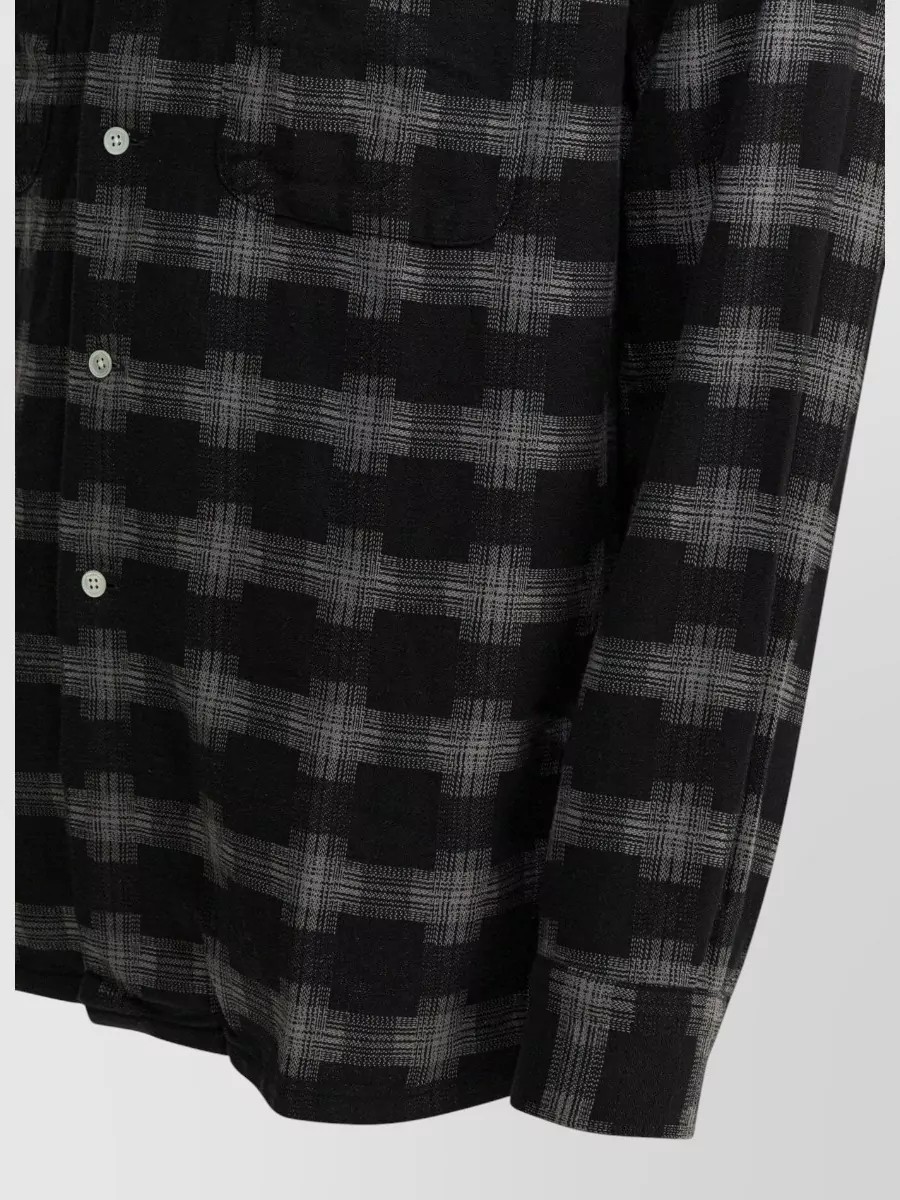 Beams Plus Long Sleeve Checked Shirt Chest Pockets
