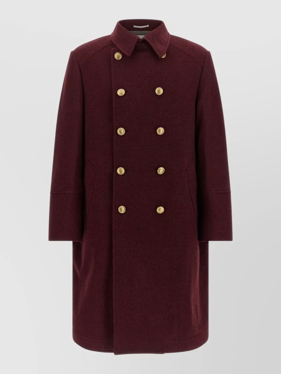 Brunello Cucinelli cashmere double-breasted coat