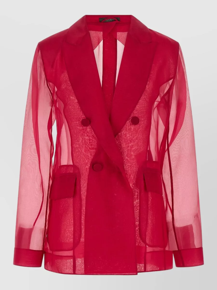 Max Mara silk double-breasted blazer