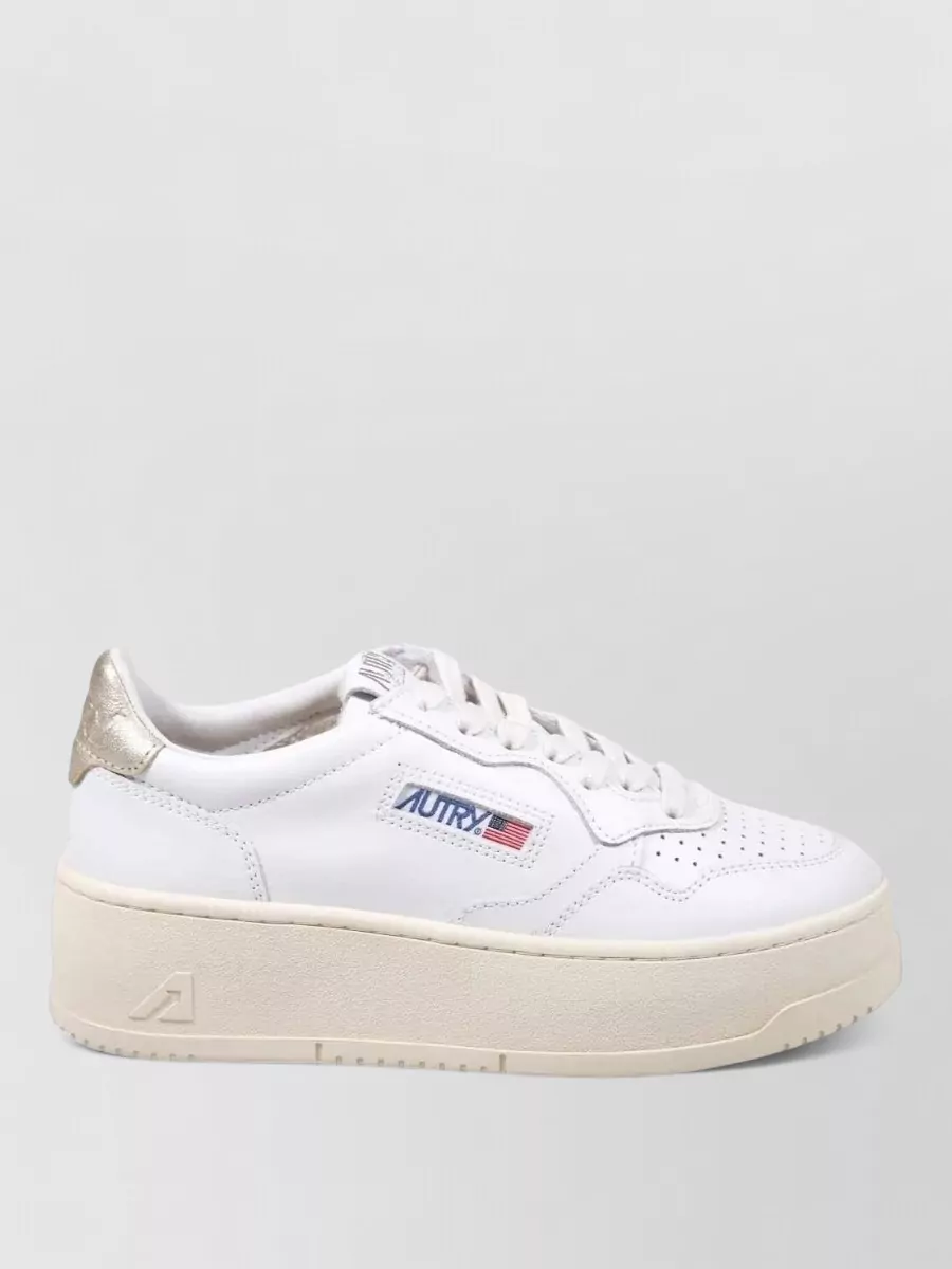Autry Leather Platform Low-Top Sneakers