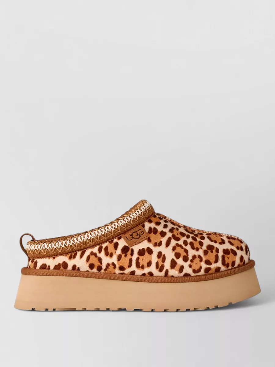 Ugg Cow Hair Platform Mules