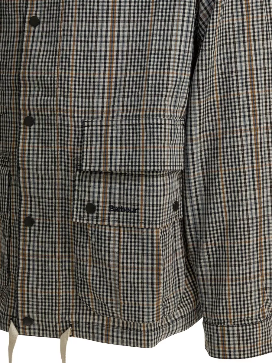 Barbour Linen Cotton Single Breasted Overshirt Jacket