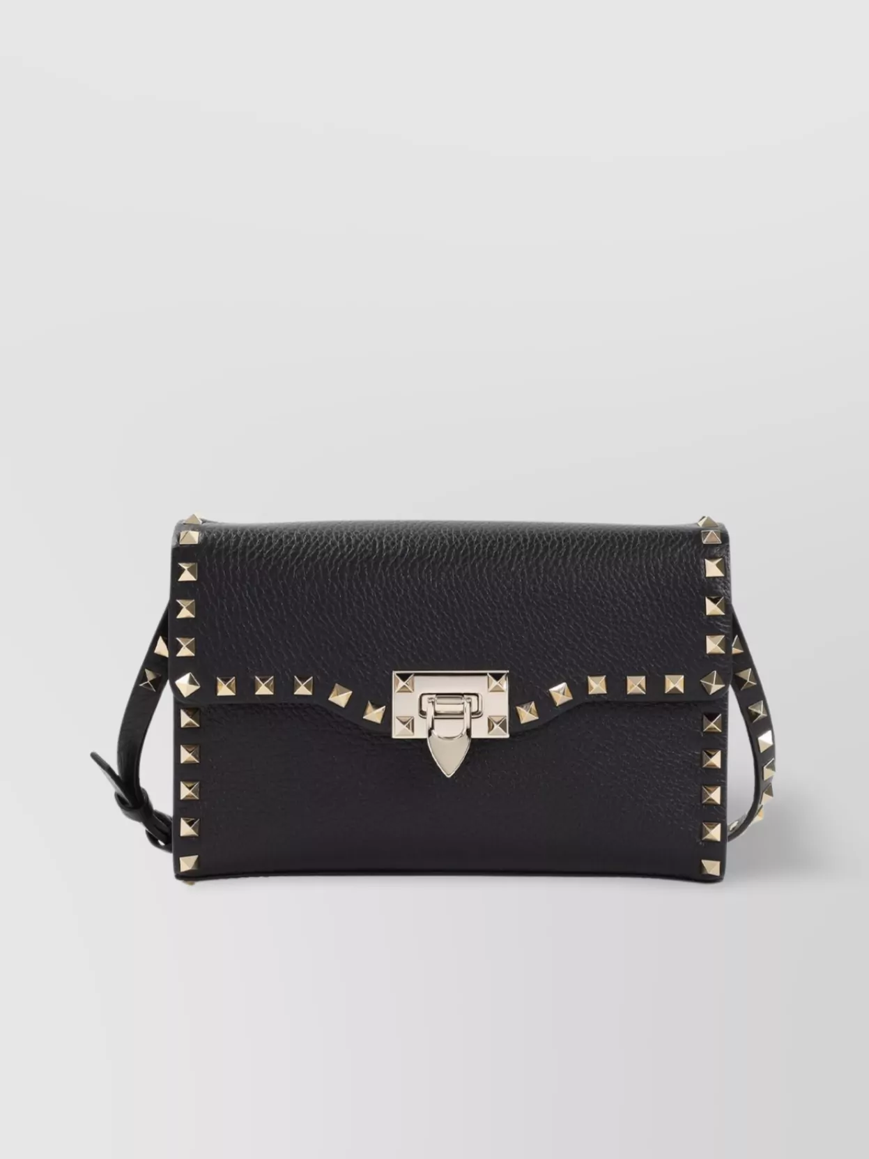 Valentino Rockstud Small Shoulder Bag In Black