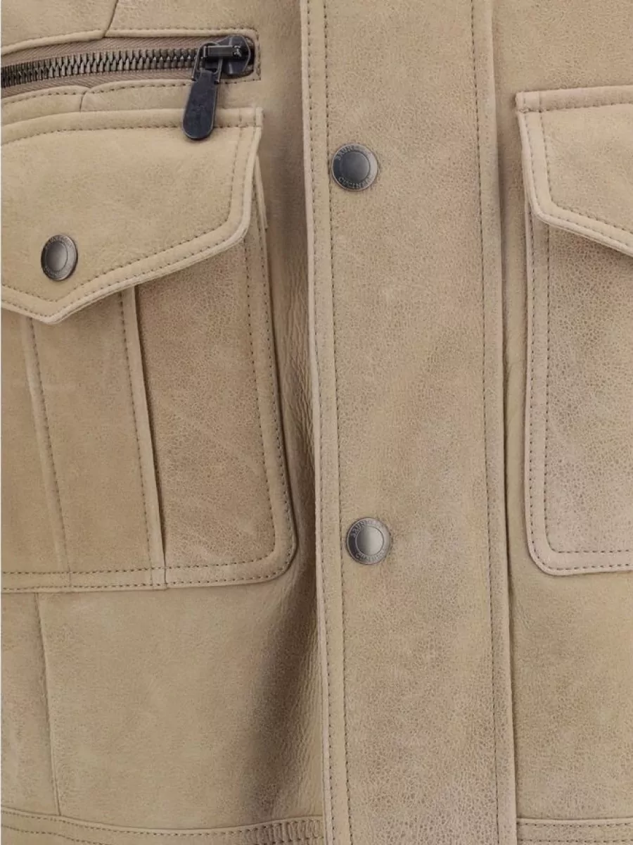 Brunello Cucinelli Lambskin Single Breasted Coat