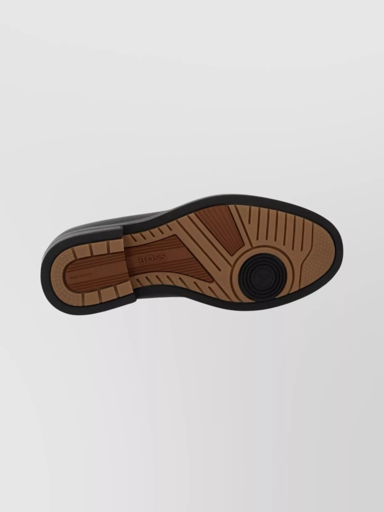 Boss Round Toe Loafers Featuring Rubber Sole