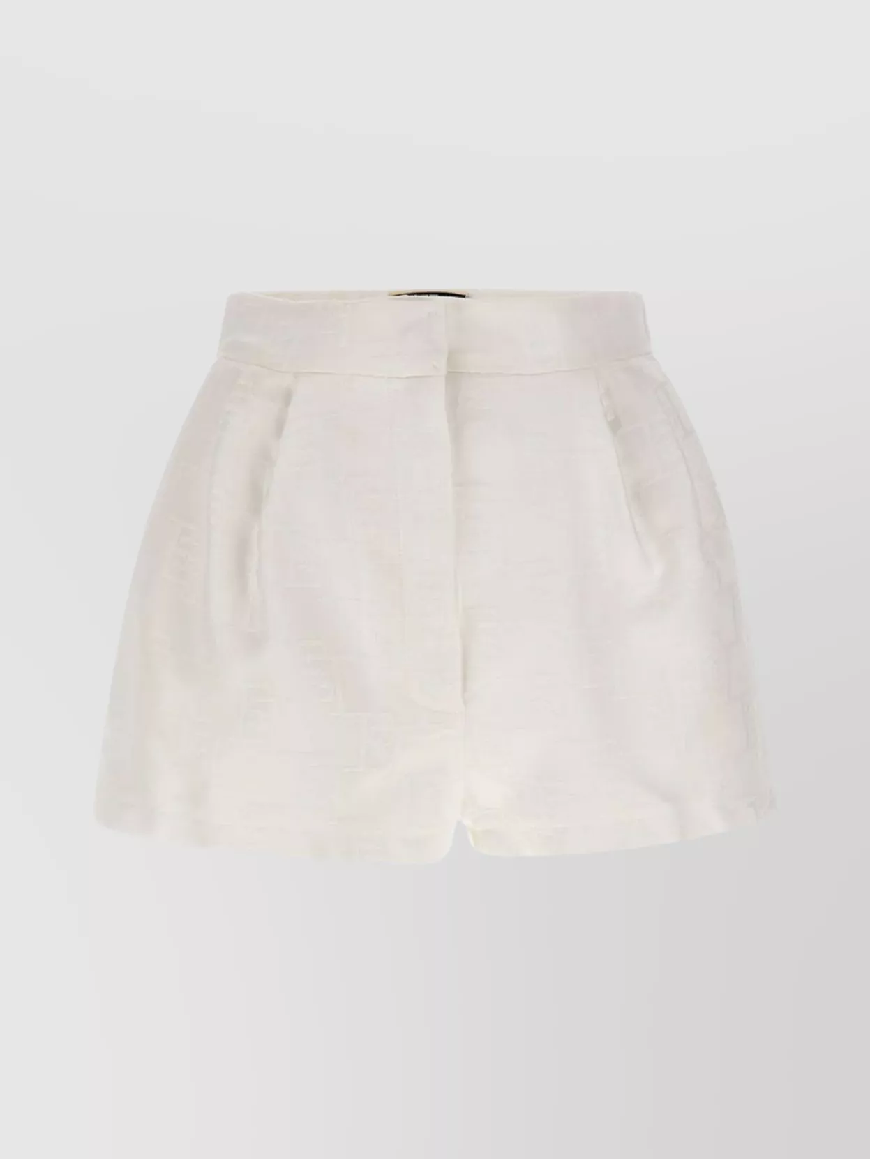 Shop Elisabetta Franchi Daily Pleated High-waisted Shorts