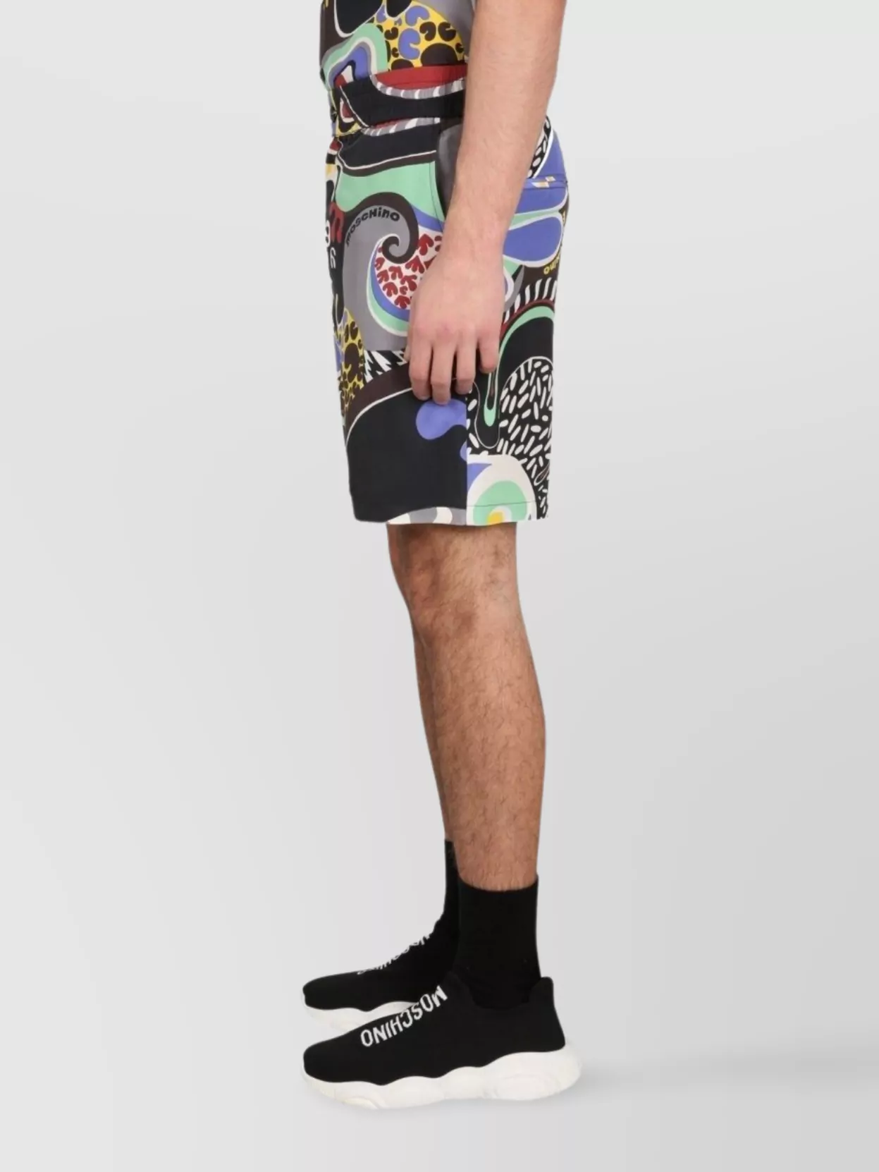 Moschino Psychedelic Print Knee-Length Bermuda Shorts