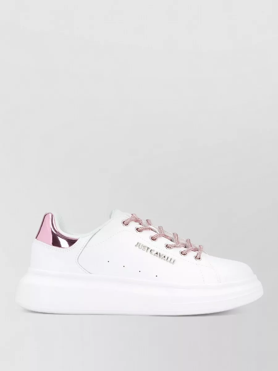Just Cavalli leather low-top sneakers