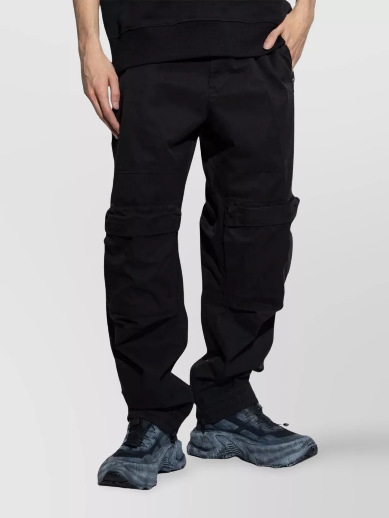 Diesel Cargo Pocket Elastic Waistband Trousers