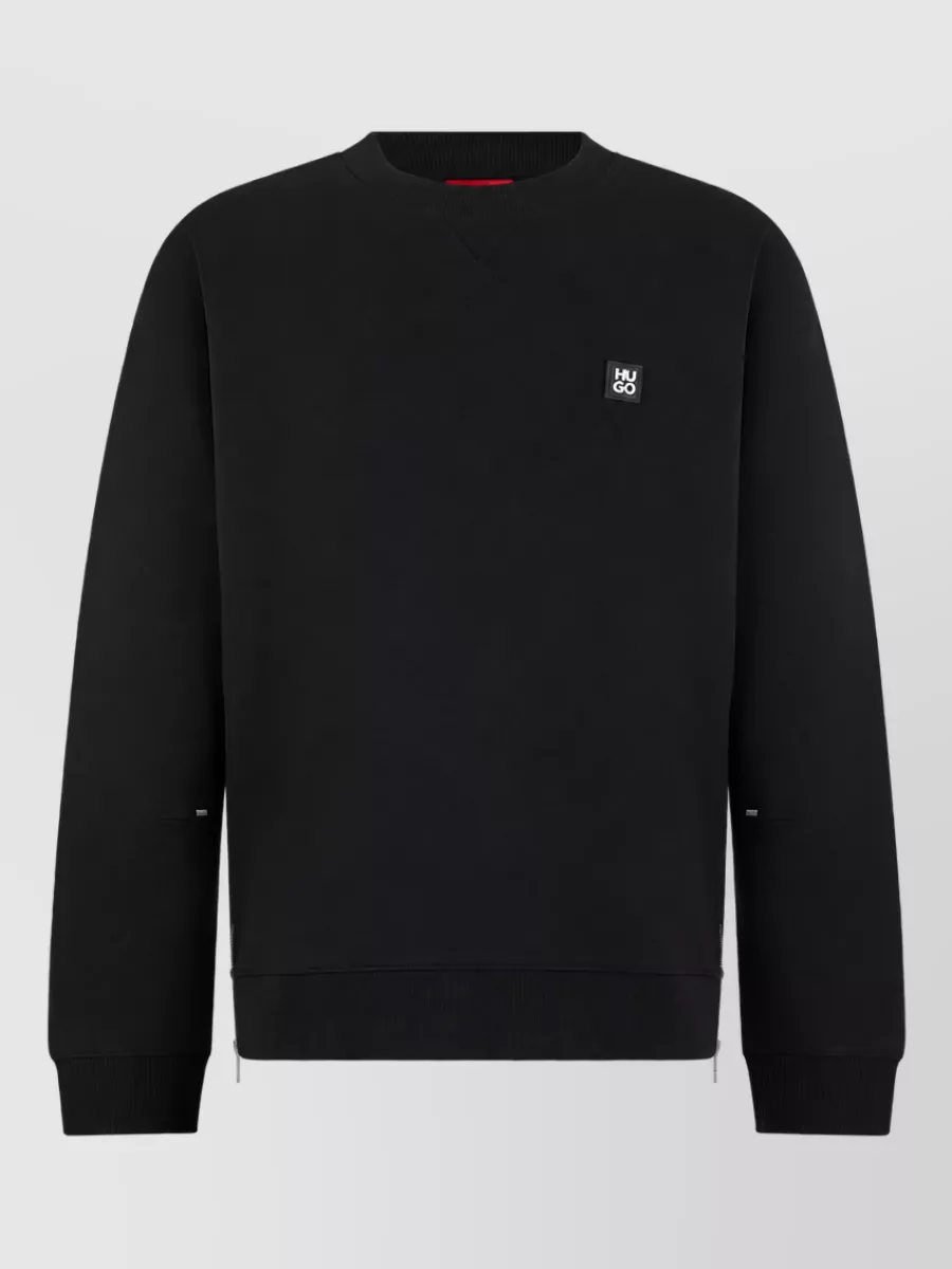 Boss long-sleeve crew-neck sweater