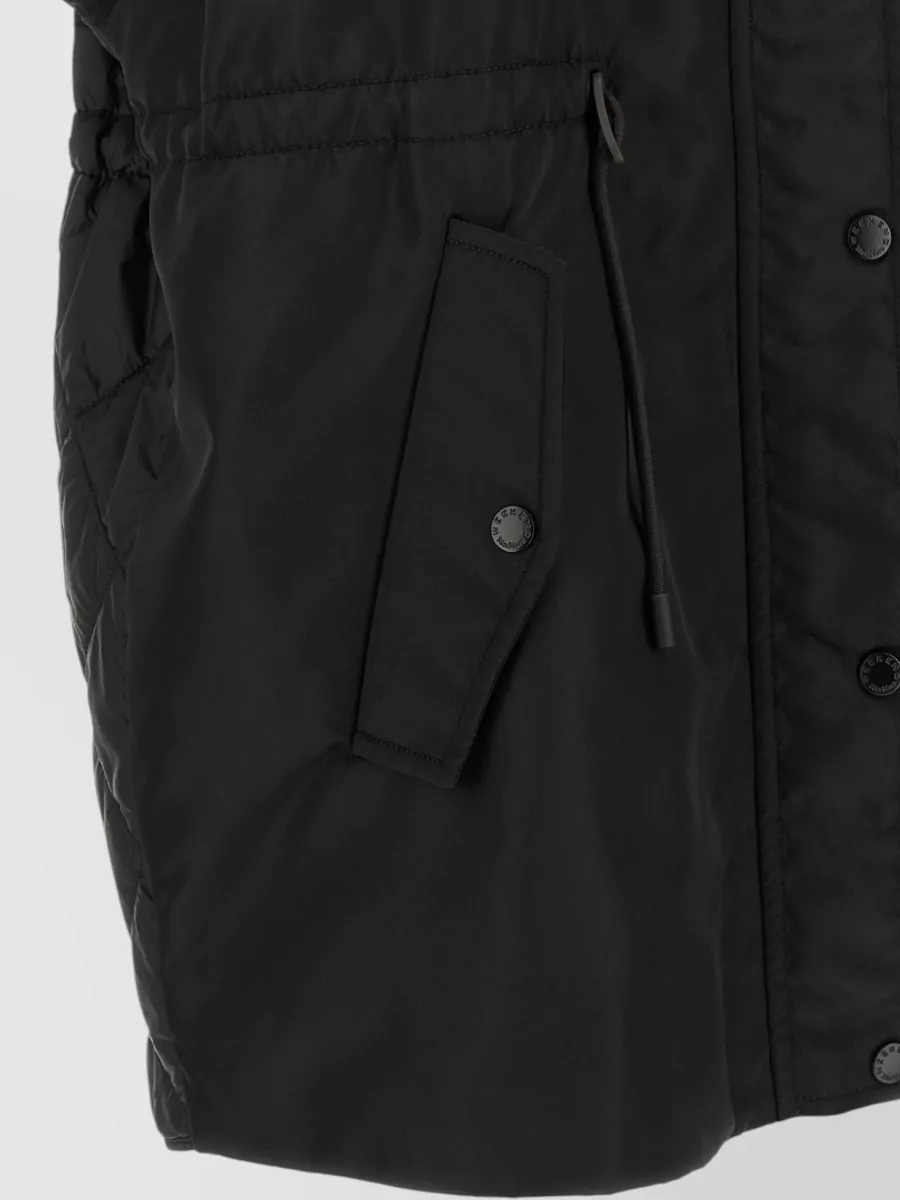 Weekend Max Mara Wkdorigano Quilted Hooded Gilet In Black