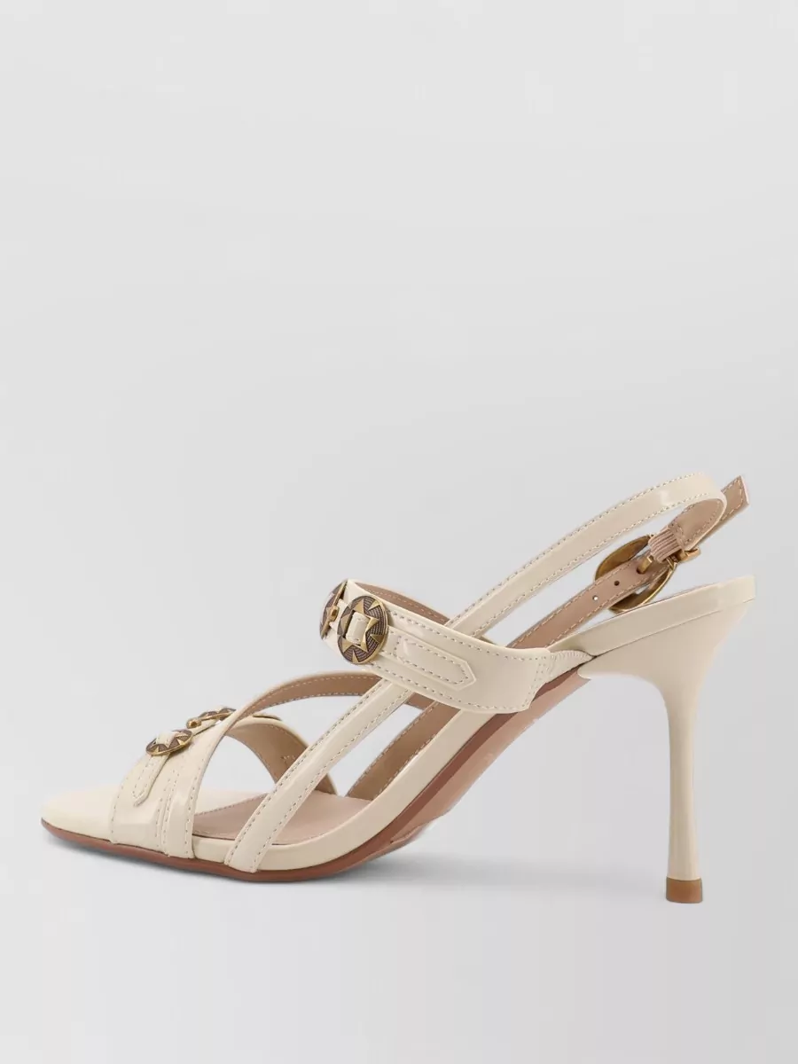 Pinko Flat Sandals Strappy Design Open Toe