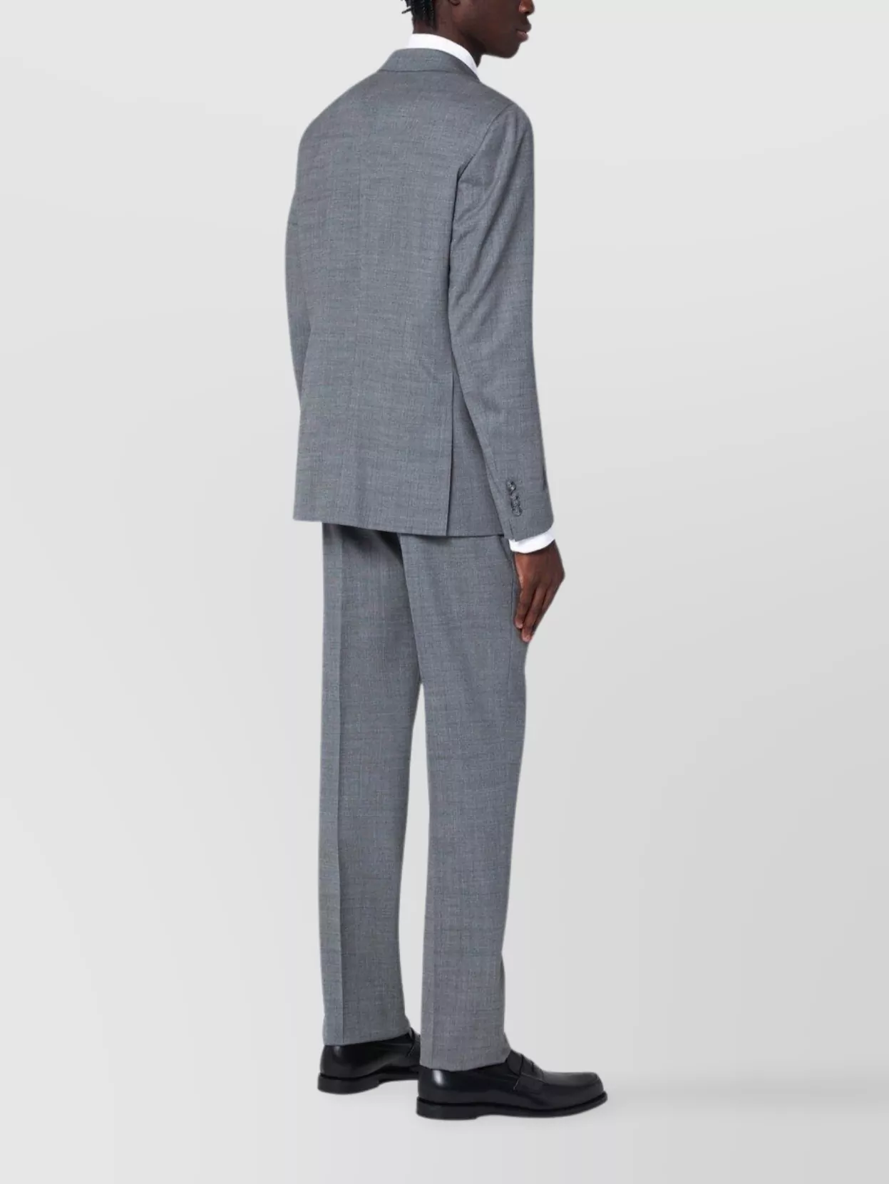 Tagliatore Tailored Single-breasted Wool Suit With Notch Lapel In Blue