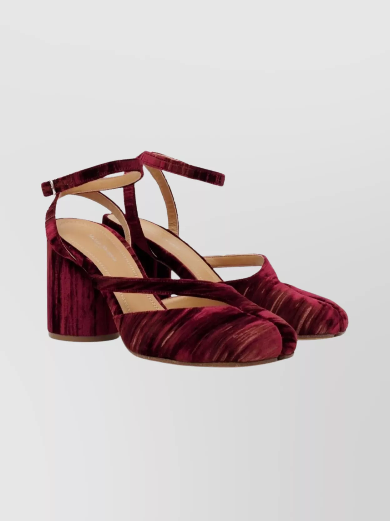 Maison Margiela High Block Heel Ankle Strap Pump
